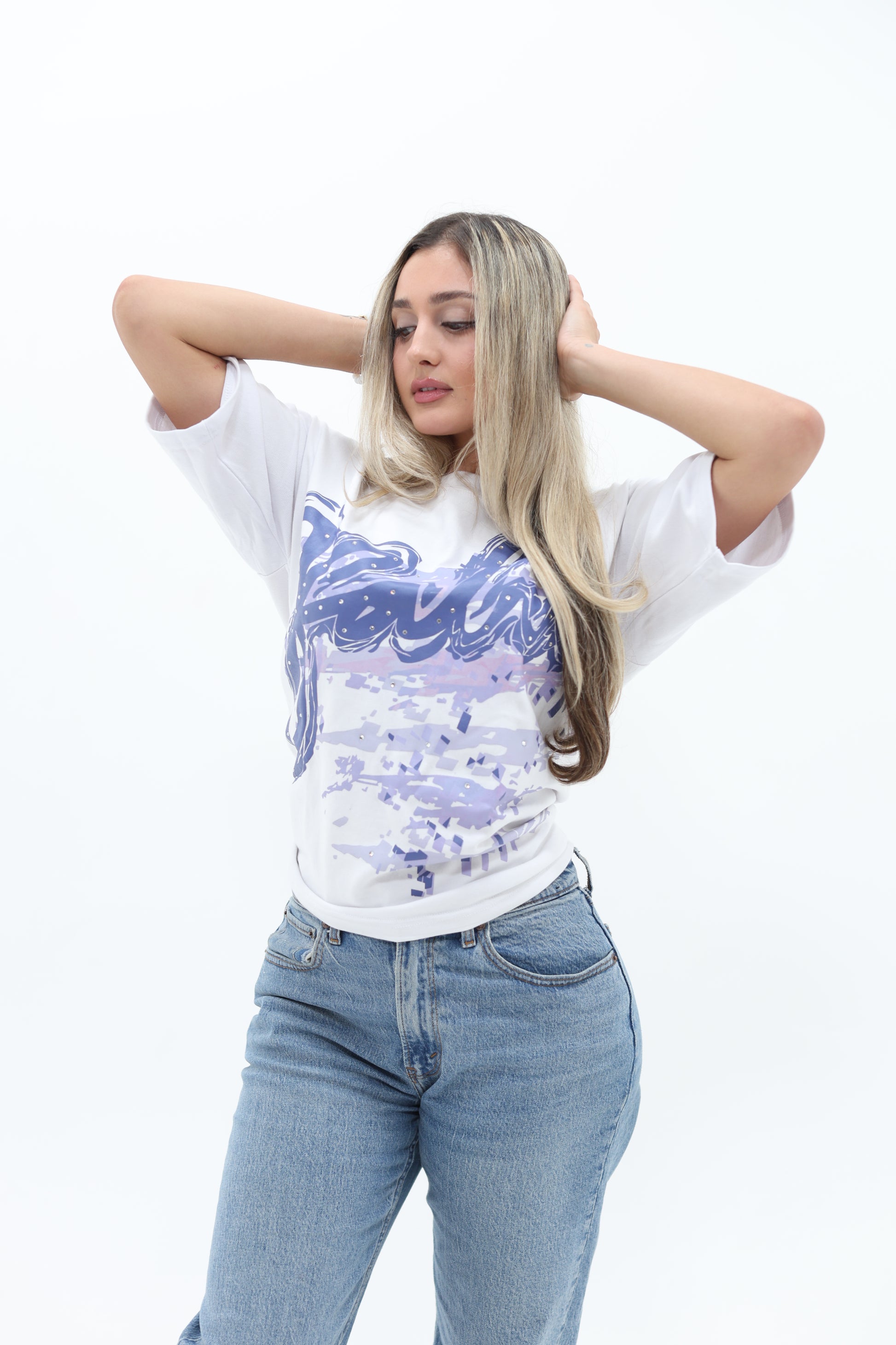 Original Kalm Gemstone Tee Blue