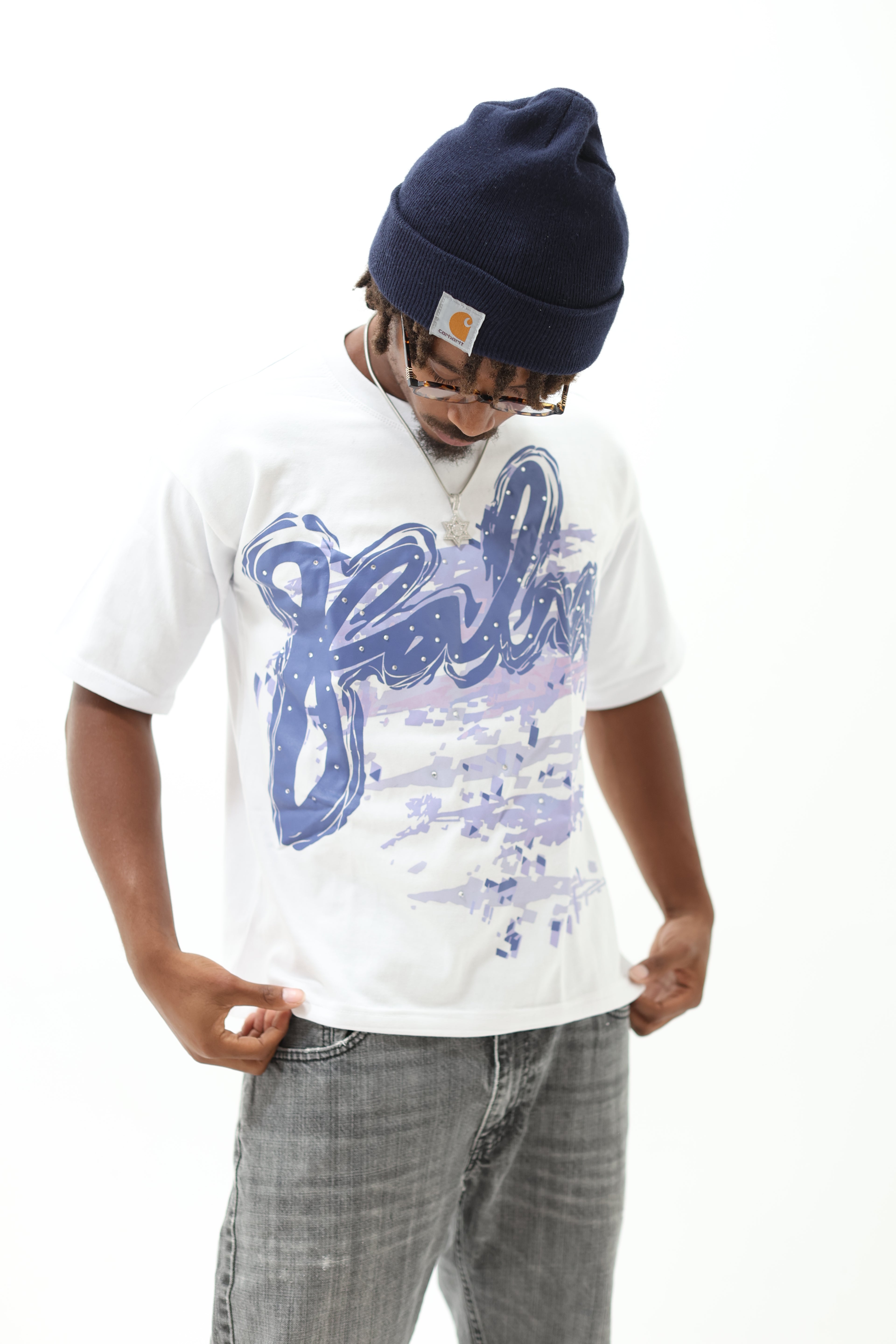Original Kalm Gemstone Tee Blue