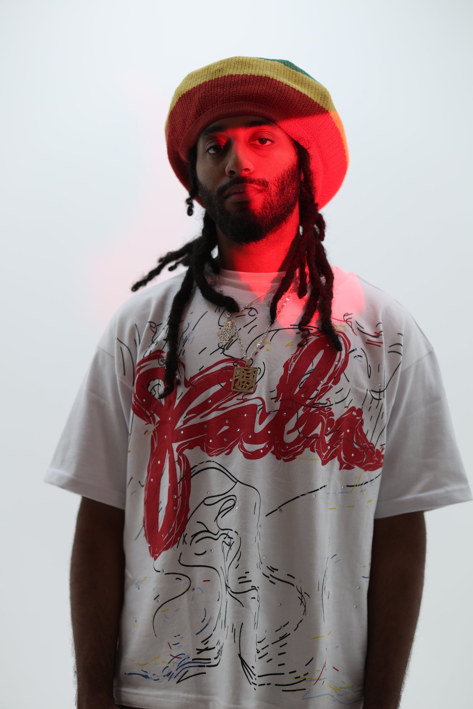 Original Kalm Gemstone Tee Red